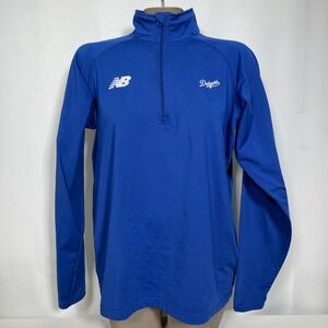 Los Angeles Dodgers New Balance MLB Blue 1/4 Zip Pullover Jacket Women's SMALL